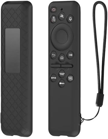 FTRONGRT Cover Compatibile con SAMSUNG BN59-01480L / BN59-01432A / BN59-01432J, Ultrasottile e Leggero, Anticollisione, Cover Protettiva per Telecomando in Silicone.Nero