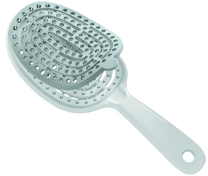 Self-Cleaning Hair Brush with Removable Layer Detangling Curl Brush New Curly Hair Brushs for Women Men Combing and Shaping Hair Brush for Curly Hair Less Pullin (Green)