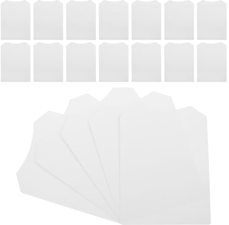Karton Hemdeneinlagen 50 Stück Weiß Papier Präzise Zugeschnitten | Hemden und Bekleidung, Faltbar, Recyclingfähig, Passend für Logistik und Selbstgemacht Verpackung