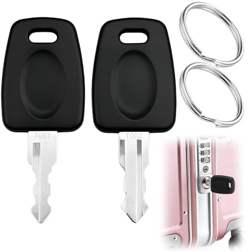 2 Stück TSA 007&002 Schlüssel Multifunktionale Gepäckschlüssel Kompatibel mit TSA, Master Key Kompatibel mit 007 002 für Gepäck Koffer Passwort Schlösser TSA Schloss