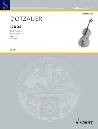 Duos: op. 15. 2 Violoncelli. Spielpartitur. (Cello-Bibliothek)