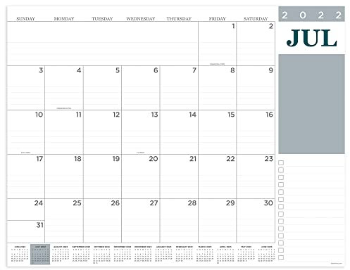 Cal 2023- Academic Year July 2022 - June 2023 Professional Large Desk Pad Monthly Blotter
