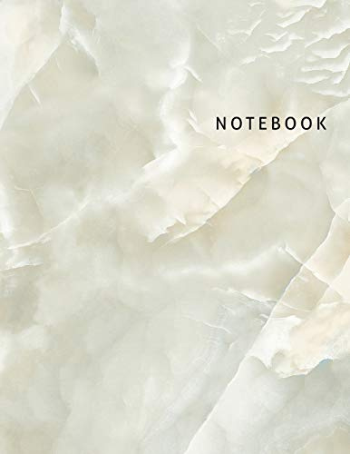 Notebook: Blank Unlined Notebook, White Marble Cover, Large Sketch Book 8.5 x 11 (Creative Basics Notebooks)