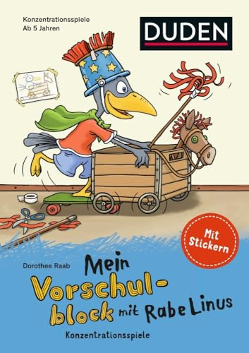 Mein Vorschulblock mit Rabe Linus -Konzentrationsspiele: Band 2 (Mein Lern- und Spaßblock mit Rabe Linus)