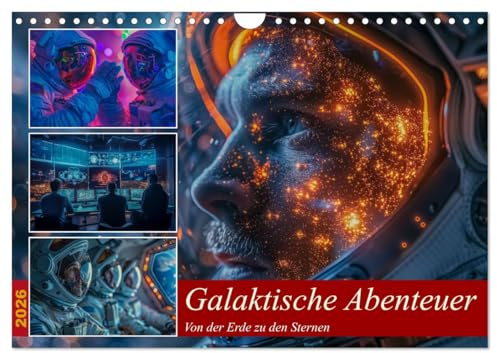 Galaktische Abenteuer (Wandkalender 2026 DIN A4 quer), CALVENDO Monatskalender: Entdecken Sie Monat für Monat beeindruckende Bilder aus der Welt der Astronomie und Raumfahrt. (CALVENDO Mobilitaet)