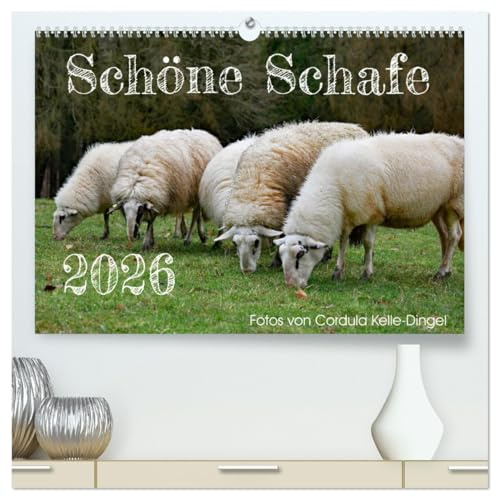 Schöne Schafe (hochwertiger Premium Wandkalender 2026 DIN A2 quer), Kunstdruck in Hochglanz: Alle Schafe sind schön - jedes Tier und jede Rasse hat seine eigene Ausstrahlung (CALVENDO Tiere)