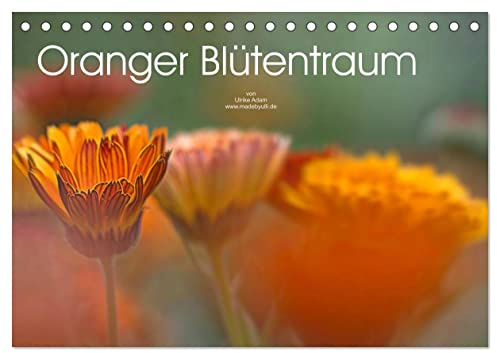 Oranger Blütentraum (Tischkalender 2026 DIN A5 quer), CALVENDO Monatskalender: Zarte orange Blütenfotos verzaubern uns das ganze Jahr (CALVENDO Natur)