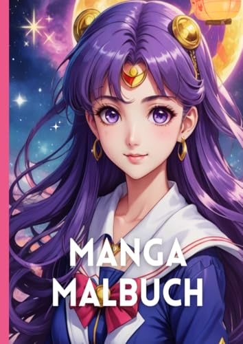 Manga Malbuch: für Mädchen ab 10 Jahren | Anime Ausmalbuch | Großformat A4 | 36 Malvorlagen