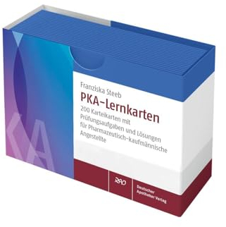 PKA-Lernkarten: 200 Karteikarten mit Prüfungsaufgaben und Lösungen für Pharmazeutisch-kaufmännische Angestellte