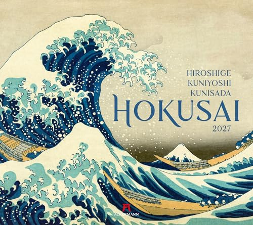 Hokusai Kalender 2027 | Hiroshige, Kuniyoshi, Kunisada | Stilsicherer Kunst-Kalender im großen Querformat (54x48 cm) | Japanische Kunst | Ukiyo-e