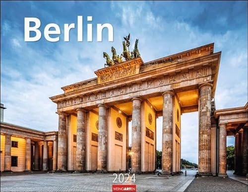 Berlin Kalender 2024. Die Hauptstadt eingefangen in einem großen Fotokalender von namhaften Fotografen. Wandkalender 2024. 44x34 cm Querformat