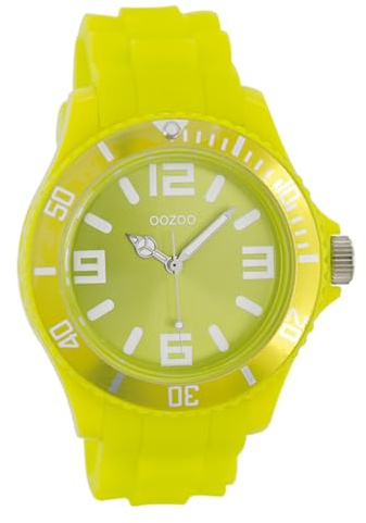 Oozoo Unisex-Armbanduhr Silicone Collection Analog Silikon gelb C4288