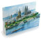 Pop-Up-Karte / 3 D-Karte: KÖLN UND DER KÖLNER DOM - mit Liebe gemachte Städtekarte, die man als Deko verwenden kann. Eine besondere Köln-Grusskarte - oder ein schönes Souvenir
