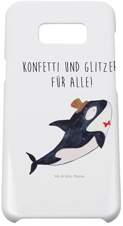 Mr. & Mrs. Panda Handyhülle passend für Samsung Galaxy S8 Plus Handyhülle, Weiß