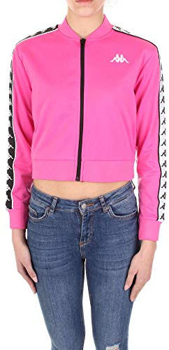 Kappa Giacca Triacetato 3031Vl0 932 Banda Asber Fucsia Nero