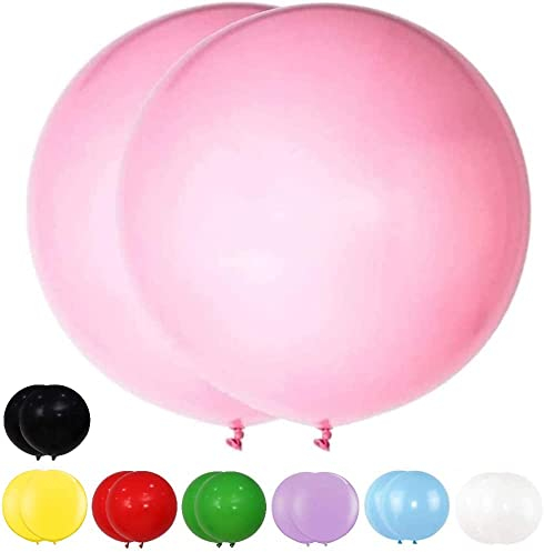 DIWULI XXL Ballons Roses - 2 Grands Ballons Géants