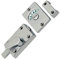 IRONZONE® Polished Chrome Bathroom Toilet Lock Door Indicator Bolt Vacant & Engaged with Keep and Fixing for Toilet Bathroom and Shower, Maintain Your Privacy