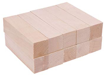 SUPVOX Schnitzblöcke, Massivholz, für Anfänger, für Kinder, Erwachsene, Anfänger, 10 Stück
