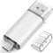 Clé USB Type C 512 Go, BorlterClamp Double Connecteur Mémoire Stick USB A et C 3.0 OTG U Disque pour Smartphone Android Samsung S10/S9, Huawei Honor, etc., Tablette et Ordinateur (Argenté)