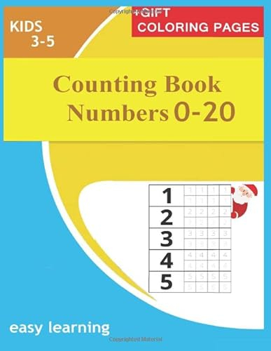 Counting Book Numbers 0-20 For kids 3-5 + Coloring Pages gift