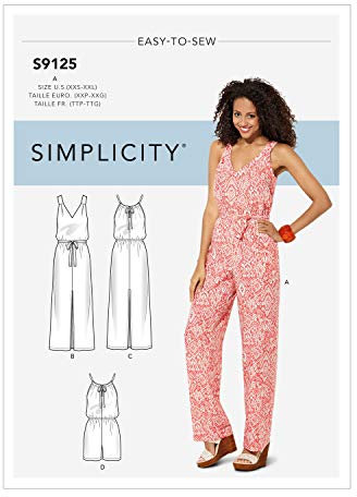 Simplicity Sewing Pattern SS9125A Misses' Dresses & Jumpsuits
