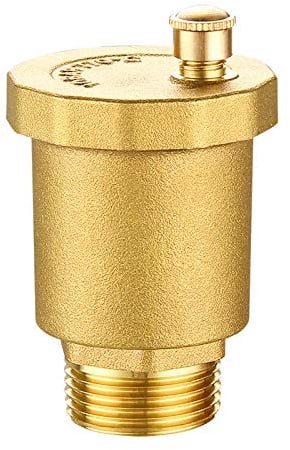 POWERTOOL Automatic Air Valve, 1pcs Brass Air Vent Valve Quick Exhaust Air Control Valve(DN15 1/2)