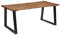 vidaXL Akazienholz Massiv Esstisch Industrie-Stil Baumkante Küchentisch Massivholztisch Esszimmertisch Speisetisch Tisch Esszimmer Küche 180x90cm