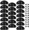 MengH-SHOP Drawer Pull Handle Vintage Antique Shell Cup Kitchen Cupboard Door Cabinet Antique Furniture Knobs with Screws 20 Pack Black