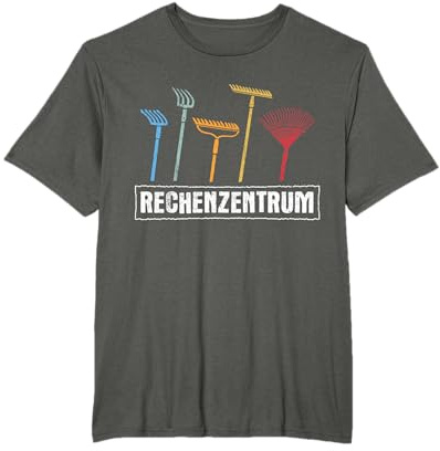 Rechenzentrum Kollektion Herren T-Shirt Schwarz S Klassisches Logo T-Shirt Geschenk