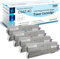 ASEKER Kompatibler Tonerkartusche für Oki C532dn C542dn MC563dn MC573dn Drucker, Hohe Ausbeute 7000 & 6000 Seiten, 46490608 46490607 46490606 46490605 ( BK/C/Y/M