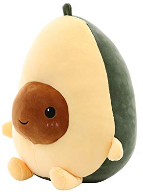 Kinderspielzeug Geschenk Avocado Kissen Plüschtiere Niedlich Avocado Toy Gefülltes PlüschKissen Kawaii Stofftierpuppe Avocado Plüschtier für Kinder Mädchen Jungen Freundin Geburtstag Geschenke 25CM