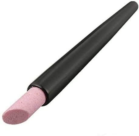 Uteruik Nagelhaut-Stab mit Quarz-Peeling, Nagelhautstift, Löffel, Nagelschieber, Maniküre-Pflege-Werkzeuge, 1 Stück