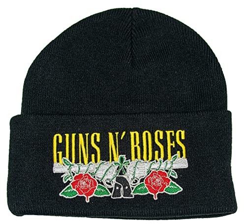 Amplified Unisex Adult Gun Crest Guns N Roses Beanie (One Size) (Black)