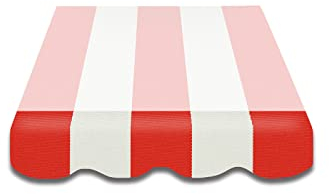 VANA Markisenstoff Volant für 4 m Markise Ersatzstoff Markisentuch Bespannung Sonnenschutz, nur Volant, fertig genäht, Maß 3,83 x 0,21 m, Design SPD024