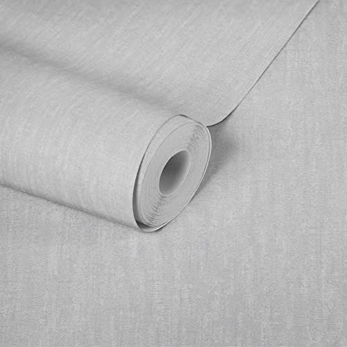 Livingwalls Tapete Grau Vintage Uni Vliestapete für Wohnzimmer Schlafzimmer Küche 382056 10,05x0,53m Made in Germany