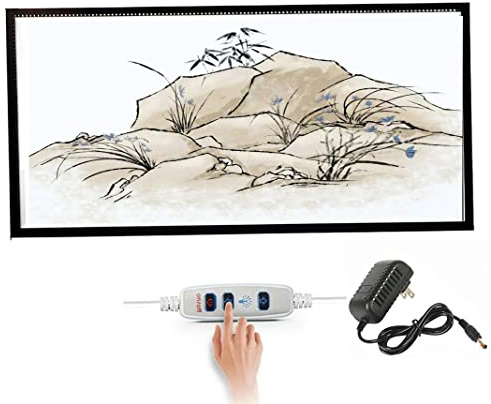 SMGXQ Leuchttisch A4/A3/A2/A1/A0 LED Licht Pad Magnetischer Leuchtkasten Dimmbares Zeichenbrett Mit USB Kabel Copy Board Zum Zeichnen Malen Skizzieren Animation Kopieren,12v/a0
