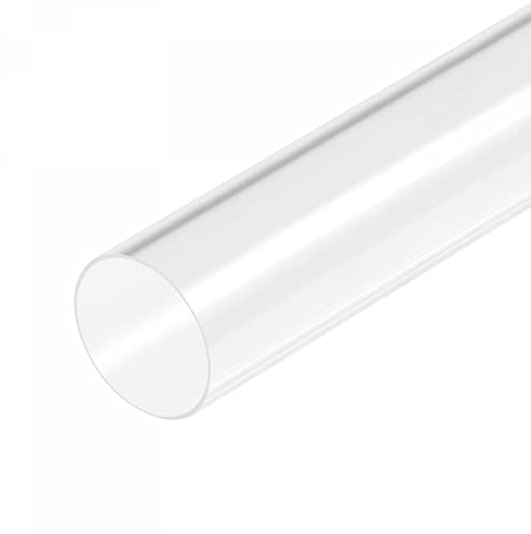 sourcing map Acrylrohr, klar, starr, rund, 54 mm Innendurchmesser, 60 mm Außendurchmesser, 45,7 cm, für Lampen und Laternen, Wasserkühlungssystem