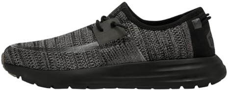 HEYDUDE Sirocco Sneaker Herren - Schuhe mit Easy-on Lace System, Black Night, 45