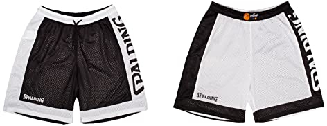Spalding Reversible Basketballshorts Herren schwarz/weiß, M