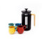 La Cafetière Pisa 4 Cup Black Cafetière and Mysa Ceramic Espresso Cups Set