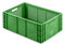 PROREGAL CHEFGASTRO Eurobehälter Obst- und Gemüsekasten | HxBxT 22x40x60cm | 43 Liter | Grün | Obst-Gemüsekiste, Obstkorb, Transportbox