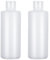 MFUOE 2Pcs 200ml Travel Bottles with Flip Cap Empty Plastic Soft Tube Squeeze Bottle Reusable Cosmetic Bottles for Lotion Toiletries Shampoo