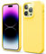 Verco Custodia per Apple iPhone 15 Pro, in gel di silicone [morbida fodera interna] Cover per iPhone 15 Pro Case antiurto Giallo