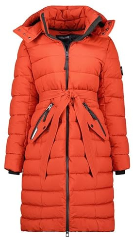 Geographical Norway Cabima Lady - Winterjacke Damen Warme Steppung Mann Herbst Winter - Warme Manteljacke leicht Kapuze - Daunenjacke Windstopper Langarm Polsterung - Frauen (Rot XXL)