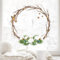 Wandtattoo Loft Fensterbilder Weihnachten mit Weihnachtskranz aus Zweigen Motiv – Wiederverwendbar – A4 Bogen – Weihnachstdeko Fenster Kinderzimmer, Weihnachtsbilder Fenster, Fensterbild Winter