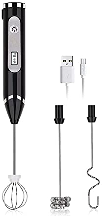 Montalatte portatile USB regolabile a 3 velocità creatore di schiuma di latte manuale mini frullatore mixer per bevande