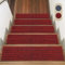 Carpet Stair Treads, Anti Slip Stair Carpet Tiles, Stair Tread Pads, Self Adhesive Stair Carpets Treads, Stair Tread Mats, Stair Carpets Treads (Reddish black)