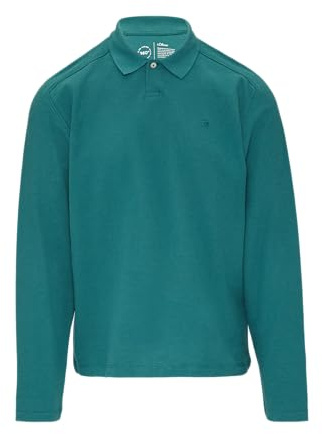 s.Oliver Poloshirt aus Baumwolle mit Waffelstruktur | 360° Circular Vision Petrol 3XL