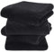 KinHwa 4er Pack Mikrofaser Handtuch, Mikrofaser Handtuch Haare, Flauschiges Mikrofaser Badetuch, Microfaser Handtücher für die Haare,Weich &Saugstark Duschtücher 40x76cm, Schwarz