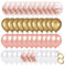 PRICL Palloncini Set Oro Rosa Oro Bianco - 60pcs 30cm Palloncini in Lattice ad Elio Palloncini Coriandoli Oro Rosa Set di come Decorazione per Ragazze Donne Compleanno Matrimonio Festa di Fidanzamento